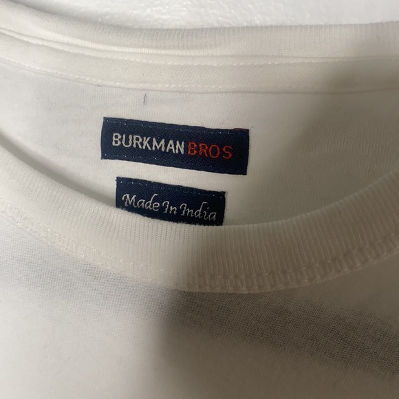 Burkman Bros.  Embr Shark Tee white - Picture 4 of 8